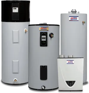 Various Home Water Heaters PNG Image