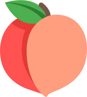 Vector Illustrationof Peach PNG