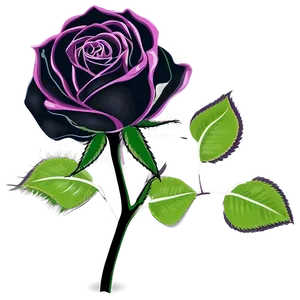 Vector Rose Silhouette Png 06292024 PNG Image