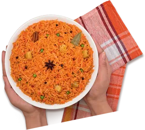 Veg Biryani Delicious Indian Cuisine PNG Image