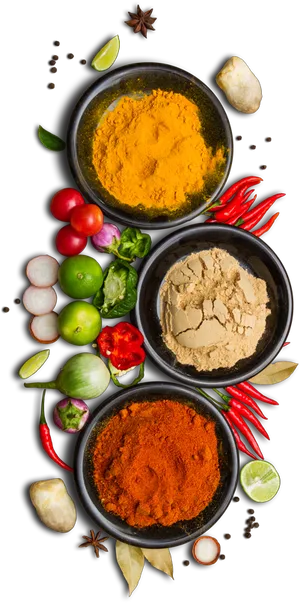 Veg Biryani Spicesand Ingredients PNG Image