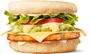 Vegan Chicken Sandwichwith Avocado PNG Image