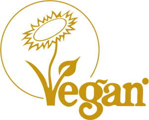 Vegan Logo Sunflower Design PNG Image