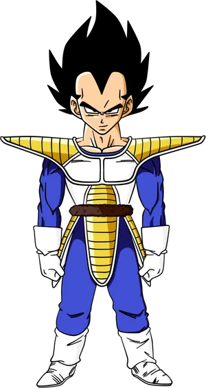 Vegeta Standing Pose PNG Image