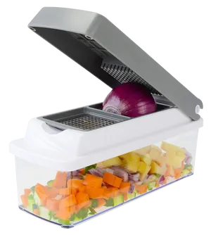 Vegetable Chopperwith Container PNG Image