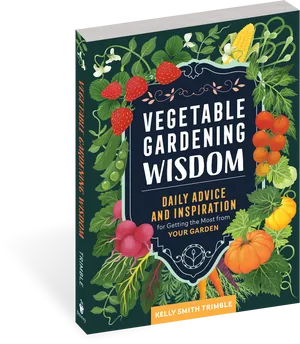 Vegetable Gardening Wisdom Book Cover PNG Image