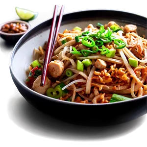 Vegetarian Pad Thai Feast Png Nip PNG Image