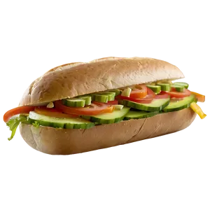 Veggie Sub Sandwich Png Xco92 PNG Image