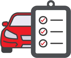 Vehicle Maintenance Checklist Vector PNG