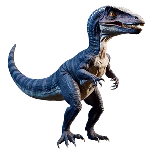 Velociraptor In Action Pose Png Bis PNG Image