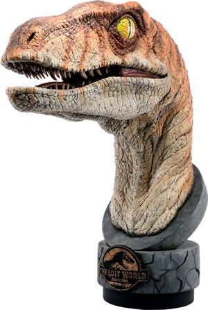 Velociraptor Statue The Lost World PNG Image