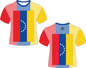 Venezuela Flag T Shirts Design PNG Image