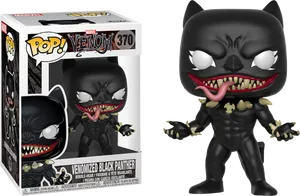 Venomized Black Panther Funko Pop PNG Image