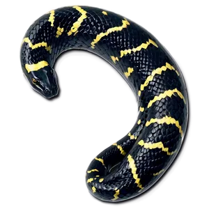 Venomous Black Snake Graphic Png 45 PNG Image