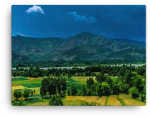 Verdant_ Valley_ Beneath_ Mountain_ Range.jpg PNG