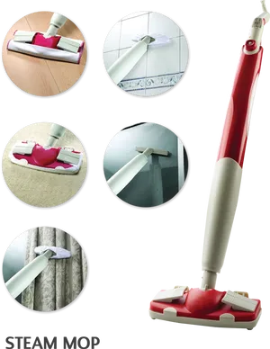 Versatile Steam Mop Uses PNG Image