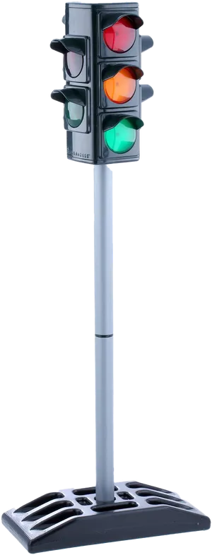 Vertical Traffic Lighton Stand PNG Image