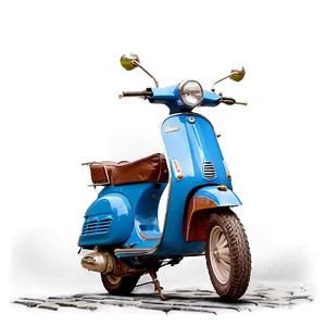 Vespa On Cobblestone Street Png Ghc PNG Image