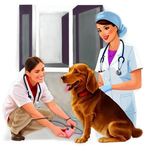 Vet Nurse Cartoon Png Ehm1 PNG Image