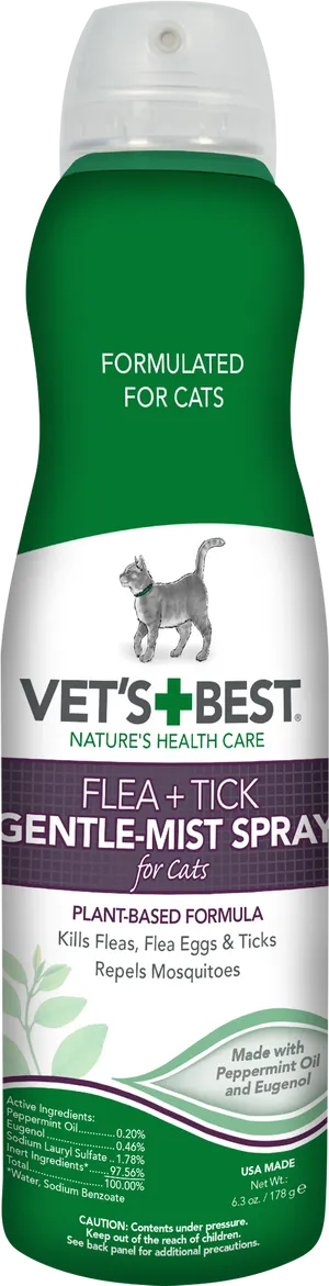 Vets Best Flea Tick Sprayfor Cats PNG Image