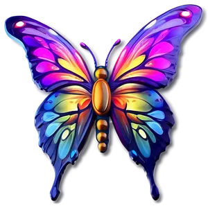 Vibrant 3d Butterfly Design Png 91 PNG Image