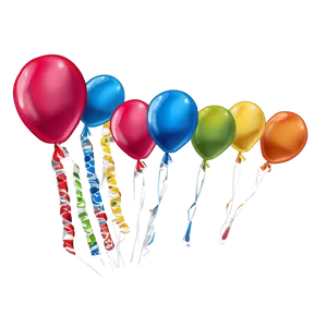 Vibrant Birthday Balloon Png 06272024 PNG Image