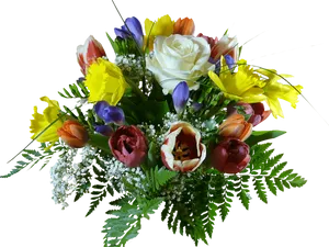 Vibrant Birthday Flower Bouquet.png PNG Image