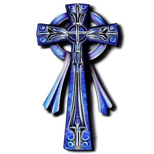 Vibrant Blue Cross Picture Png His12 PNG Image