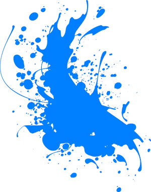 Vibrant_ Blue_ Paint_ Splash PNG Image