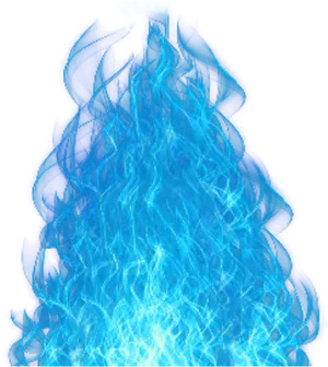 Vibrant Blue Smoke Texture PNG Image