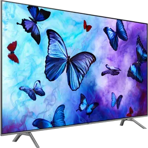 Vibrant Butterflies Samsung T V Display PNG Image