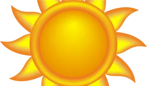 Vibrant Cartoon Sun Illustration PNG Image