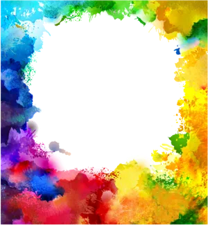 Vibrant_ Color_ Explosion_ Frame PNG Image