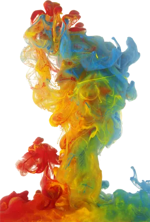 Vibrant Color Smoke Plume PNG Image