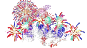 Vibrant_ Diwali_ Fireworks_ Display PNG Image