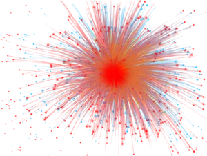 Vibrant Firework Explosion PNG Image