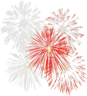 Vibrant Fireworks Display PNG Image