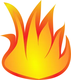 Vibrant Flame Graphic PNG Image