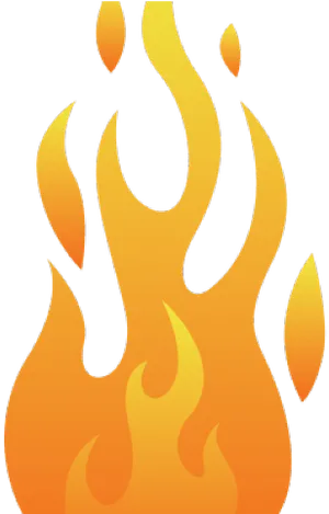 Vibrant Flame Illustration PNG Image