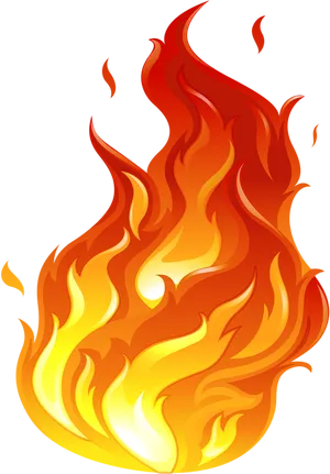 Vibrant_ Flame_ Vector_ Graphic PNG Image