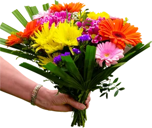 Vibrant_ Floral_ Bouquet_ Handheld.png PNG Image