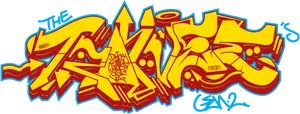 Vibrant Graffiti Artwork PNG Image