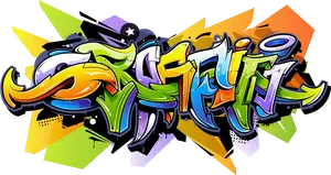 Vibrant_ Graffiti_ Artwork PNG Image