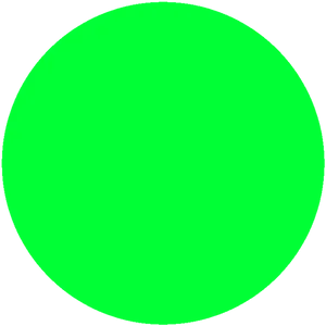 Vibrant Green Circle Graphic PNG Image