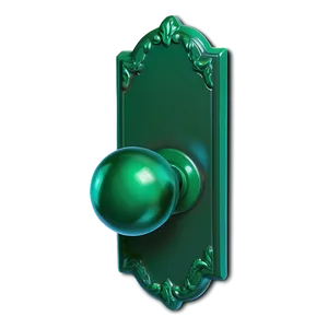 Vibrant Green Doorknob Png Dyn67 PNG Image