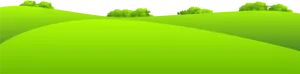 Vibrant Green Hills Meadow PNG Image