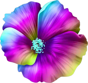 Vibrant Hawaiian Hibiscus Flower PNG Image