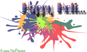 Vibrant_ Holi_ Celebration_ Background PNG Image