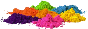 Vibrant_ Holi_ Color_ Powders PNG Image