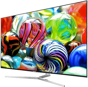 Vibrant Marbles L E D T V Display PNG Image